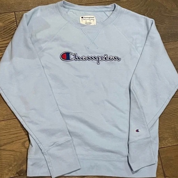Baby Blue Champion Crew Neck - Picture 1 of 2